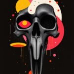 skull comic art