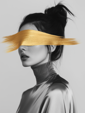 black and white portrait