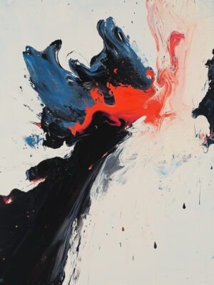 cosmic collision art painting