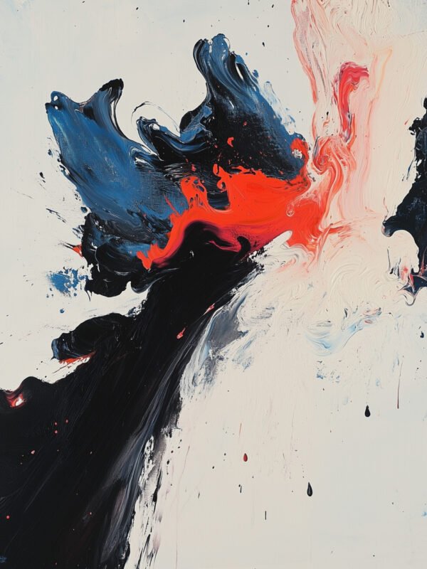 cosmic collision art painting
