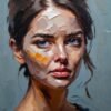 emotional art portrait