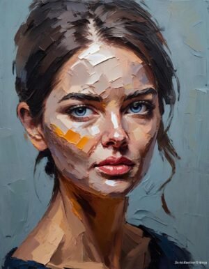 emotional art portrait