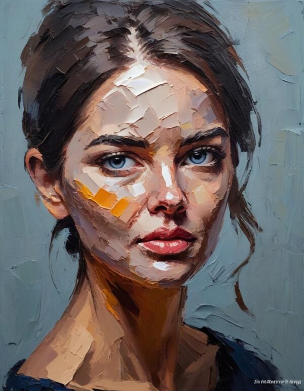 emotional art portrait