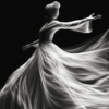 flowing dress artwork