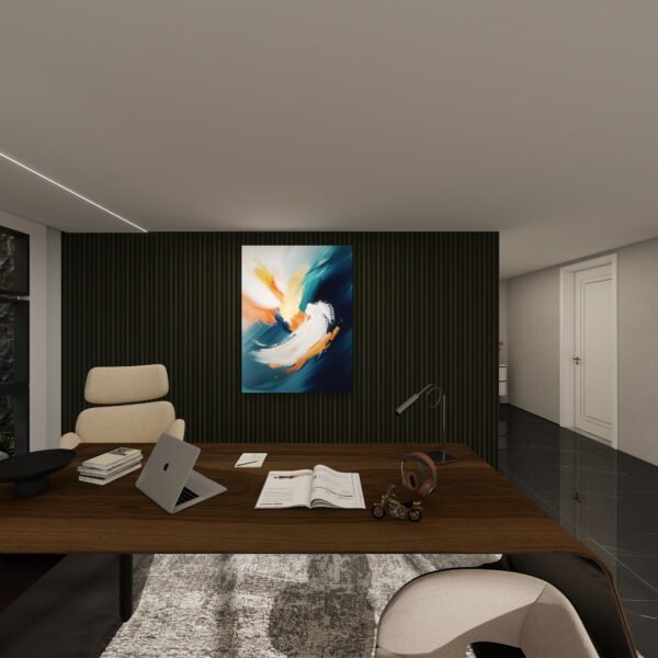 Virtual digital art wave