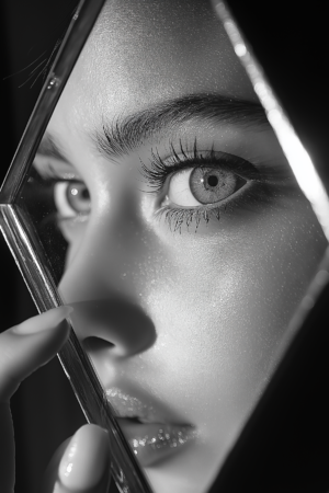 self portrait black and white