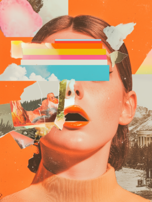 collage art painting