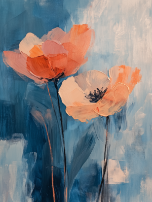 abstract painting floral