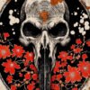 flamingo skull art